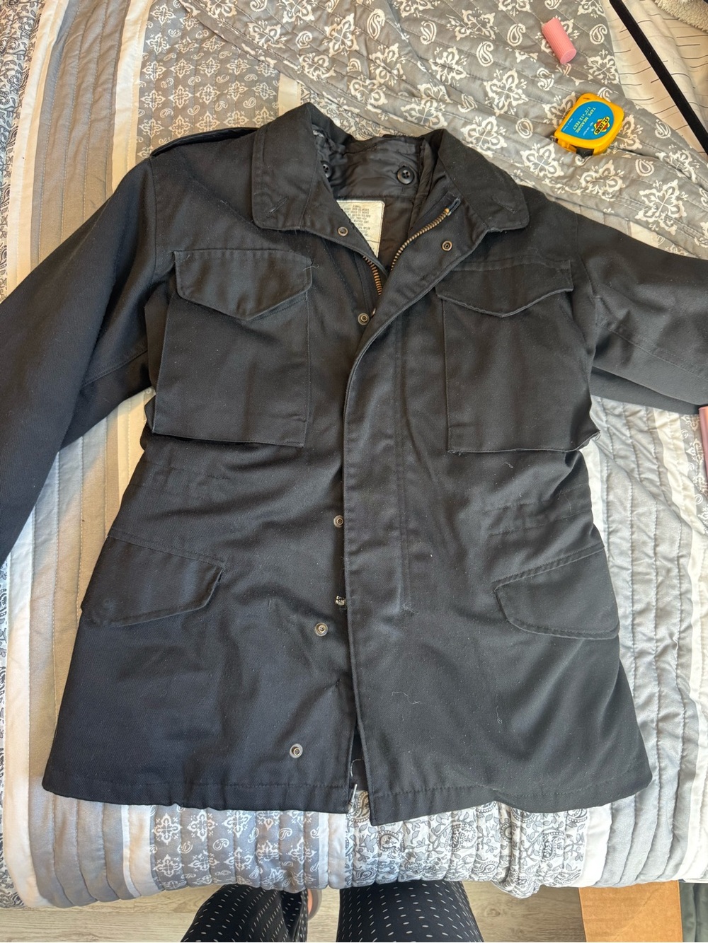 Unisex military Black Field Jacket - Classic